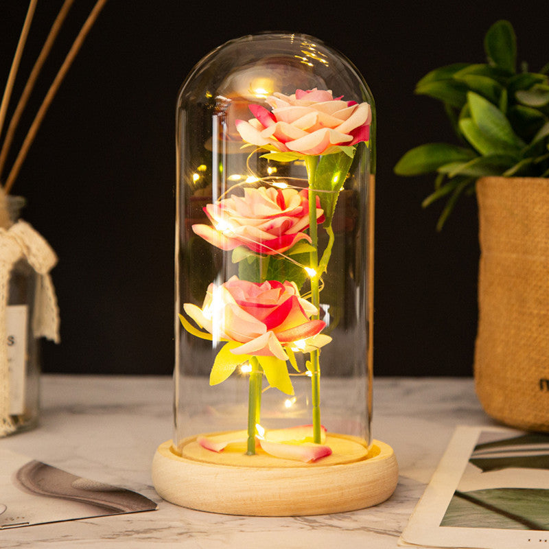 Valentine's Day Three Roses Creative Gift Decoration Ligth